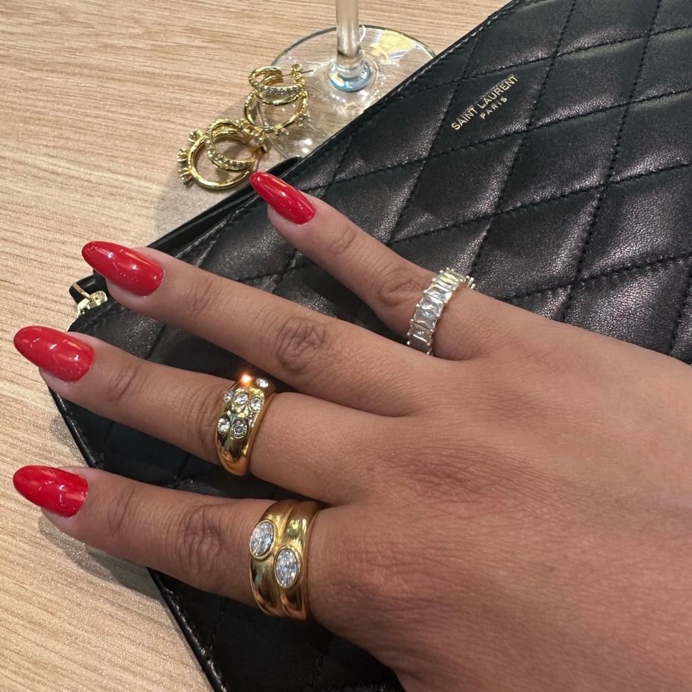 Stacked Studded Ring